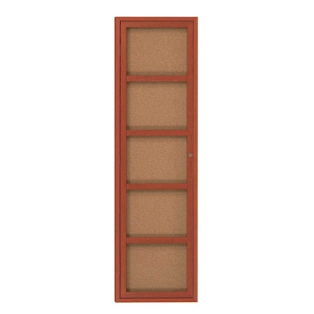 United Visual Products Sliding Door Indoor Enclosed Corkboard, 6, UV9026ACS-BRONZE-PEARL UV9026ACS-BRONZE-PEARL